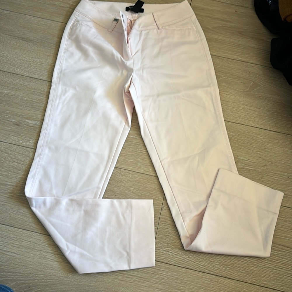 Light pink, slim ankle pants